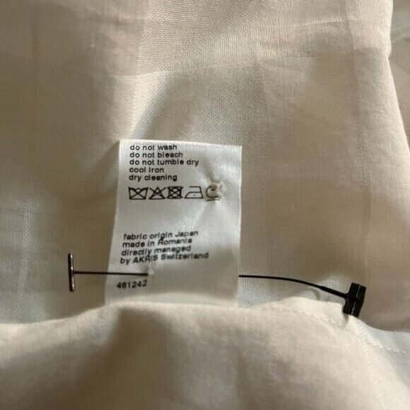 AKRIS Jasmine Transparent Check Weave Dress Size S/XS 4-2, 36 NEW - Picture 12 of 14